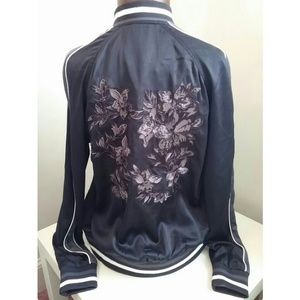 H&M embroidered bomber jacket
